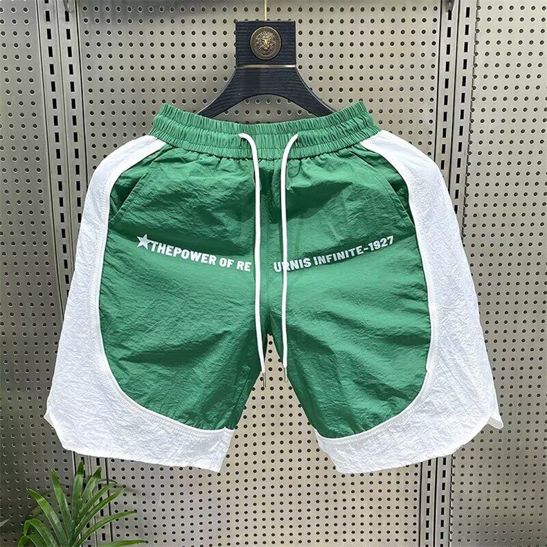 潮流ins原宿慵懒冰丝速干短裤男2025新款夏季穿搭新款K6355-P33,男装牛仔裤,星座412-2