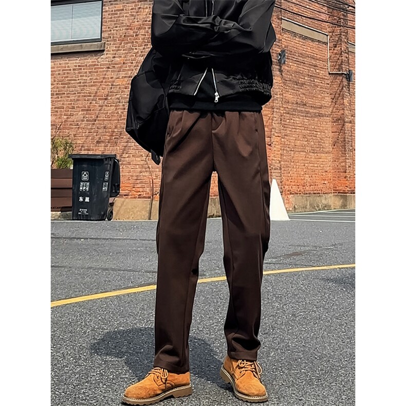 秋冬加厚毛呢小西裤男士休闲裤商务修身直筒长裤子8250/P55/控88,男装西裤,星座1412-2