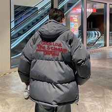 现货抖音得物可供视频三防加厚羽绒连帽棉衣外套面包棉服85535，男装棉衣，电商A486