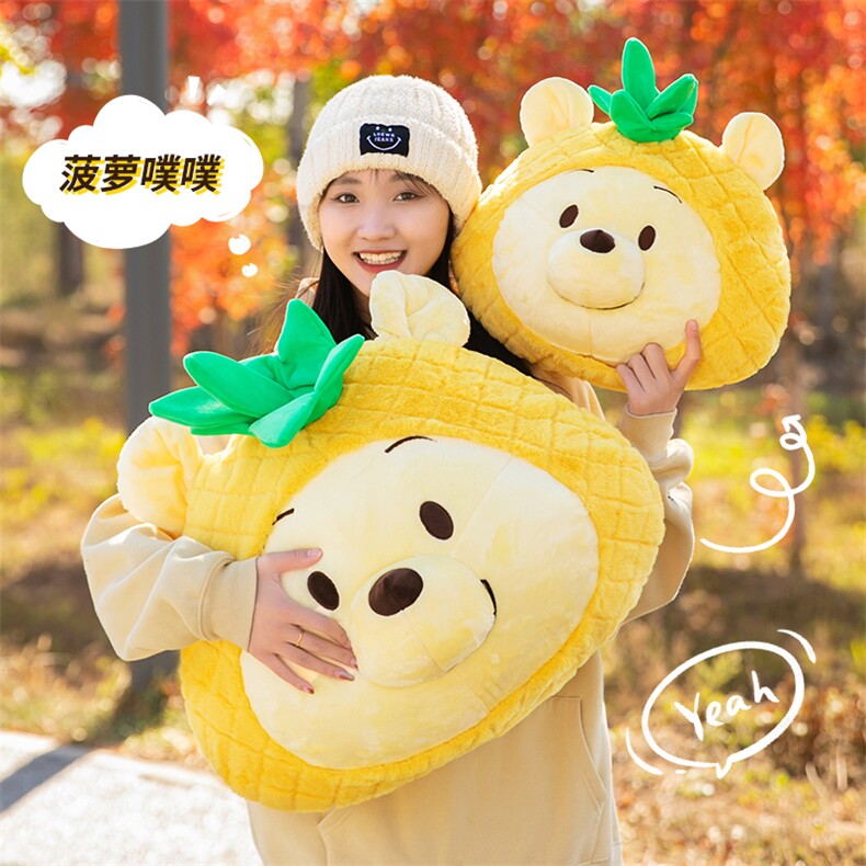 菠萝噗噗靠枕，米乐毛绒玩具网供