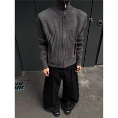 有货DMY61-批65翻领拉链纯色毛衣外套男冬季新款开衫，男装针织衫/毛衣，星座603-2