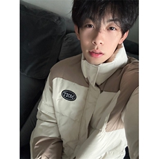 A293-P98冬季立领棉服外套面包服情侣男女胸标棉衣上衣，男装棉衣，星座911