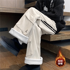 冬季新款灯芯绒条纹三角口袋加绒休闲裤B315-K25887JR-特p45控88，男装卫衣，电商B315
