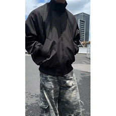 美式短款飞行夹克潮牌cleanfit痞帅高级感立领外套504-W36-特P68，男装夹克，星座504