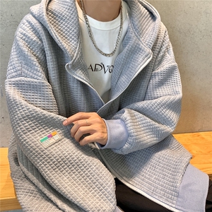 380克玉米格华夫格定制面料卫衣男95%聚酯纤维5%氨纶WY77063P75控图片