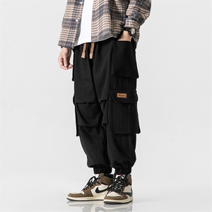 M-8XL 棉 秋季新款大码束脚多袋工装潮流休裤 109-K313-P60图片