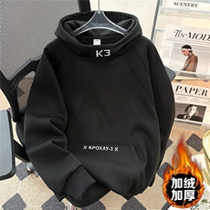 刺绣重磅连帽卫衣男款秋季拼接解构外套美式上衣WY007P43-49，女装短外套，星座1013-5
