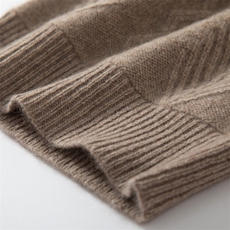 2025年时尚百搭通勤简约休闲柔软麻花帽，帽子，晨晟羊绒