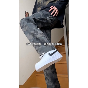 自己拍的视频cleanfit裤子男款b01伐木工装裤迷彩裤MCKZ01-P58图片
