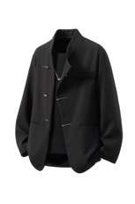 1风大码M-5XL96%聚酯纤维4%氨纶金属搭扣西服XF77858P85控138，男装西服，星座226-2