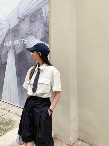 领带衬衣 个性好看,女装,Queena PHoebe