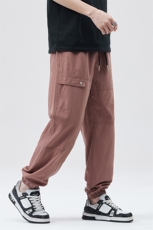 复古多口袋休闲裤男女款美式宽松束脚运动百搭阔腿裤DY5021-P75，男装休闲裤，电商A178-1