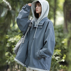 现货假两件夹克男二开冲锋衣外套DSA157B-JK763-P68，男装夹克，电商A157B