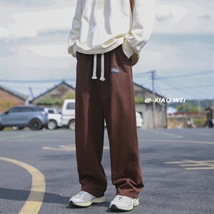 秋季日系休闲裤男宽松长裤百搭D329-QM526-P55-控68图片