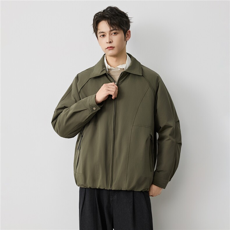 2025男款极简港风连帽短款羽绒服W5905,男装羽绒服,电商D215