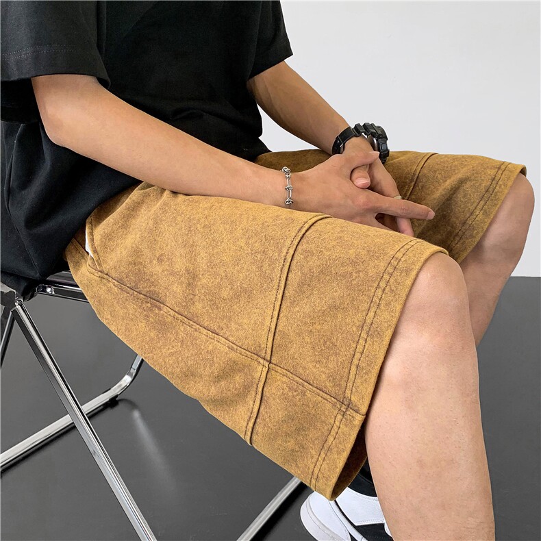 2025夏季新款重磅纯棉水洗短裤大码M~5XLXZ604-DK102-P45控58,男装牛仔裤,星座604