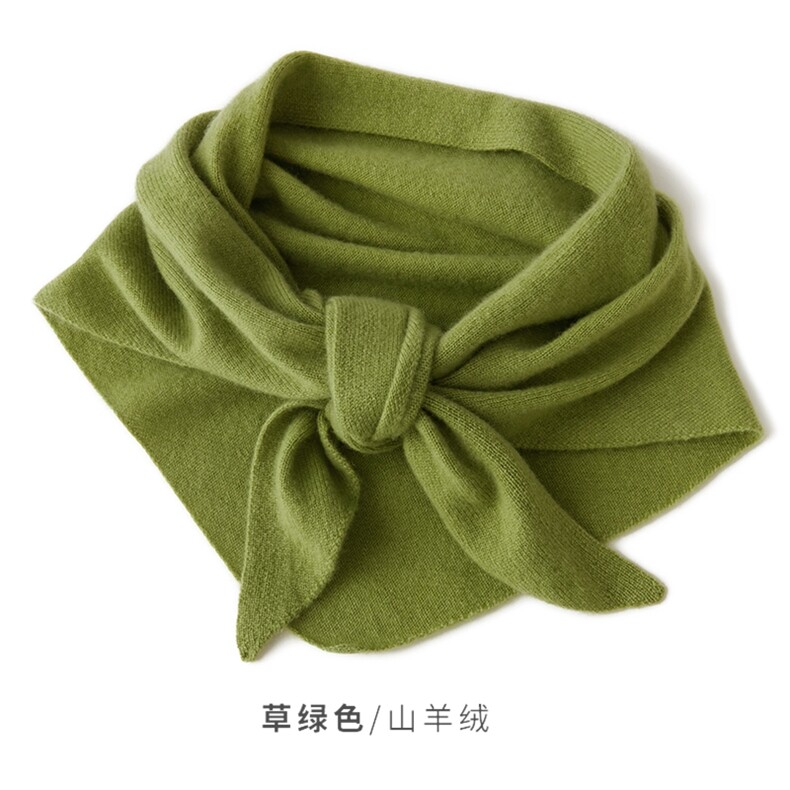 纯平面休闲三角围巾保暖柔软舒适,饰品围巾,远腾羊绒