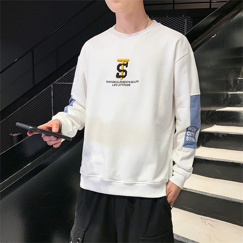 卫衣男潮牌长袖宽松韩版秋季2021新款港风运动潮流上衣WY63-P25，男装卫衣，星座217-4