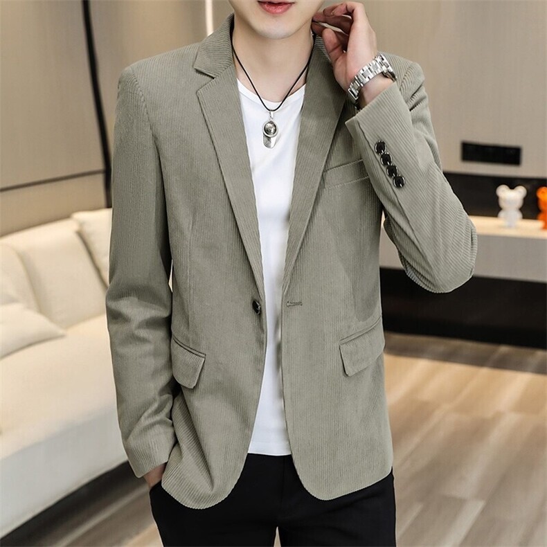 XZ8598P85新款灯芯绒休闲西装男外套韩版修身单西服上衣潮流韩版,男装西服,星座510A-2