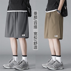 冰丝薄款夏季新品舒适潮流休闲清爽速干五分裤DK505-特批17，男装休闲裤，星座718-1