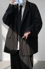8XL-M特大码西服男加肥加大码机车夹克胖子外套XZ701P105控128，男装西服，电商D206-1