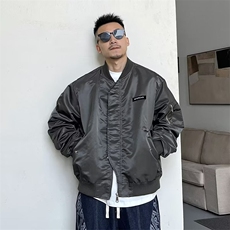 美式棒球领飞行夹克痞帅男士短款外套1001-1-674-p55，男装夹克，星座1001-1
