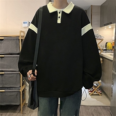 电商DSA028-KBPLCTP5065棉新款港风长袖POLO衫男控68，男装Polo衫，电商A028