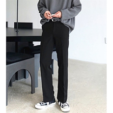 秋冬半松紧大板型垂坠感大码西裤男加绒加厚西裤直筒休闲长裤K04，男装西裤，星座1116A（原606A-3）