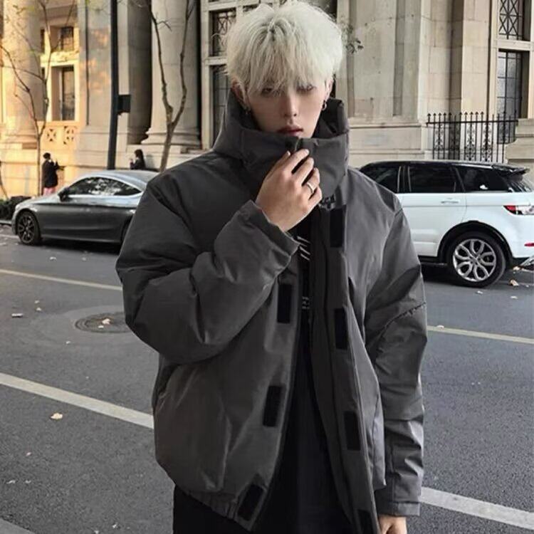 2025日系复古飞行夹克立领棉服宽松休闲工装外套男女冬图片