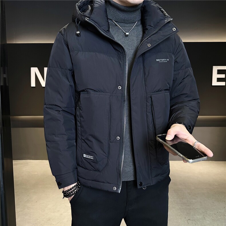 标50绒连帽男士羽绒服冬季2025新款休闲外套A313-2612-P225,男装羽绒服,电商A313