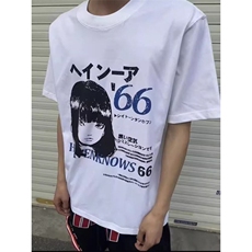 新款美式复古短袖夏季情侣百搭短袖重磅正肩上衣QTX82，男装T恤，星座208-5