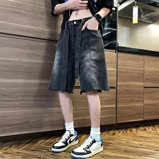 气质牛仔裤男时尚都市新款潮流五分夏季牛仔裤DNK211-P40，男装牛仔裤，星座1109-3