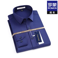 中年男士秋季长袖衬衫潮流纯色百搭衬衣商务休闲时尚男装宽松寸衫，男装衬衫，电商B212（原钱塘6029）