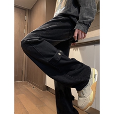 美式ins高街vibe重工艺水洗牛仔裤货号K2316P55，男装牛仔裤，电商A063