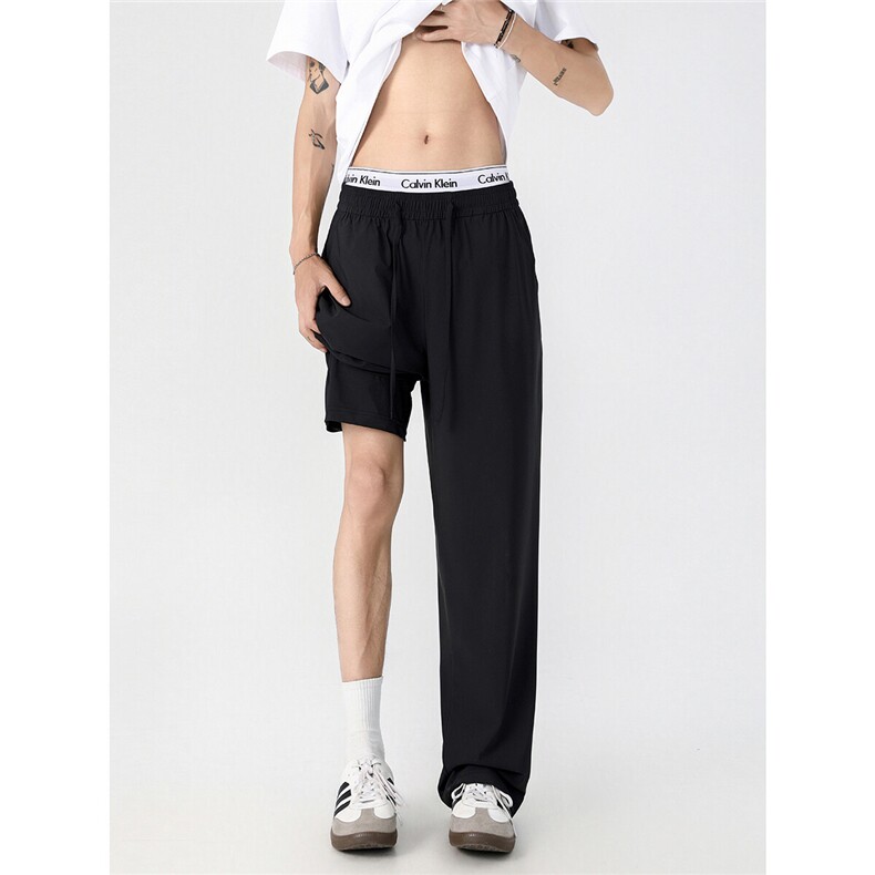 80%锦纶20%氨纶弹力透气速干冰丝纯色休闲裤XK0251-特P30控58,男装休闲裤,星座216(原A116)