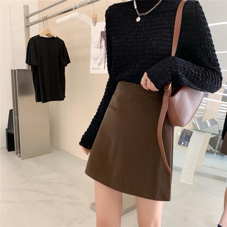 【现货】豹纹皮短裙，其它，NIY