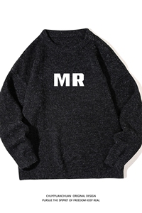 加厚加绒毛衣男大码毛线衣男针织衫 M19253-P45 加绒款-P65 白底图片