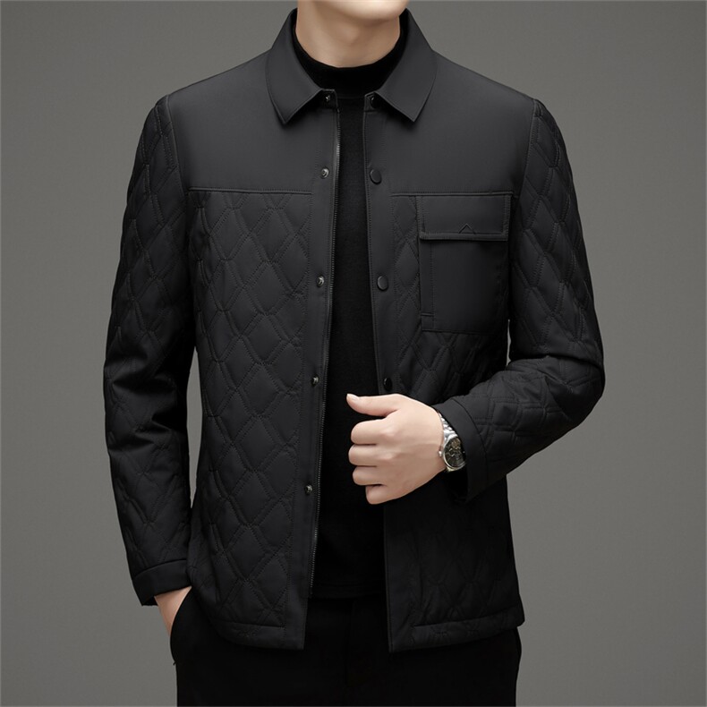 L2718钱塘2020-2商务休闲厚款百搭冬季简约中年男士羽绒服P170,男装羽绒服,钱塘207-2