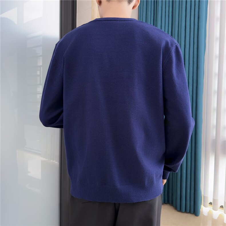 2025美式新款秋冬季针织衫男毛衣男士针织开衫休闲外套外搭男,男装针织衫/毛衣,星座410-6（原星座1304-1）
