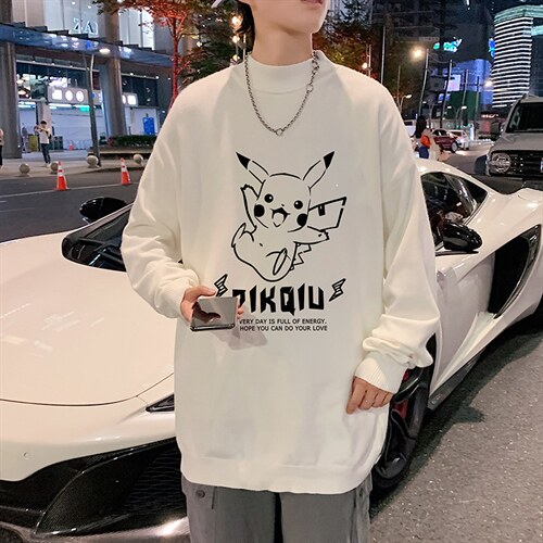 M18078-P45加绒款-P65半高领毛衣男士大码针织衫男毛线衣男，男装针织衫/毛衣，电商A040