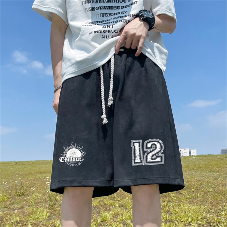 重磅夏季麂皮绒休闲短裤休闲五分裤JDK476-特p25控48图片