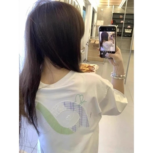 前后刺绣纯棉短袖ZX0273-P35图片