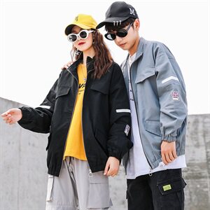 709-JK51-P85 20秋款 情侣宽松休闲工装外套潮牌百搭夹克男图片