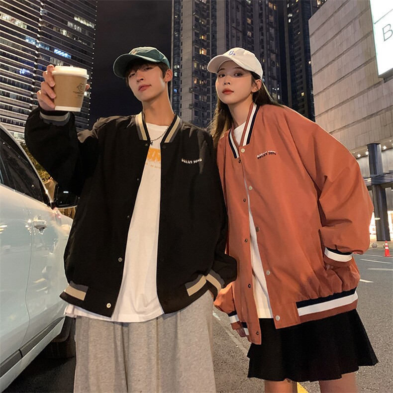 新款上市潮牌情侣春季上衣宽松休闲夹克外套CYJK2126-P45图片