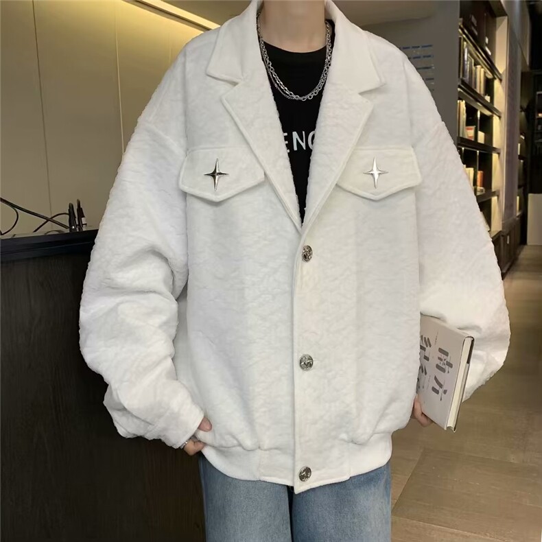 小香风外套潮牌男春秋高级感痞帅休闲外套LG29P68,男装夹克,星座1116-2