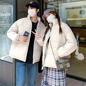 奶呼呼棉服女2025新款情侣加厚立领宽松学生棉衣外套潮C598-85图片