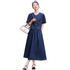 2023夏季新款女装两件套韩版时尚气质显瘦套裙大量现货，女装套装/套裙，慧尚依恋