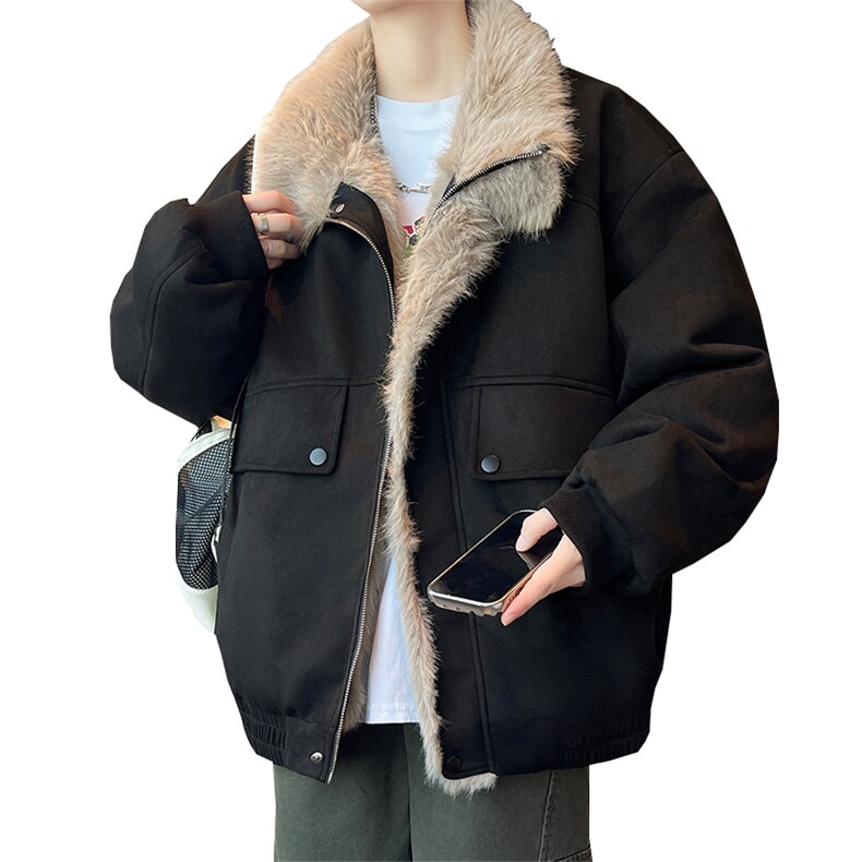 主推冬季新款宽松/座山雕加厚外套潮加厚棉衣XZ102B-1M801-P135,男装棉衣,星座102B-1