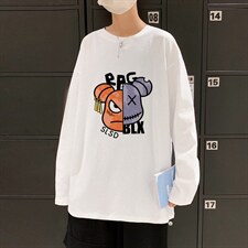 ！秋季打底衫男卫衣男潮流圆领纯棉长袖T恤男CX294-P25，男装T恤，电商B371