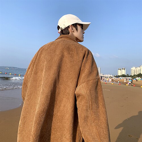 灯芯绒西服外套男韩版潮流痞帅dk西装春季X2115P58图片